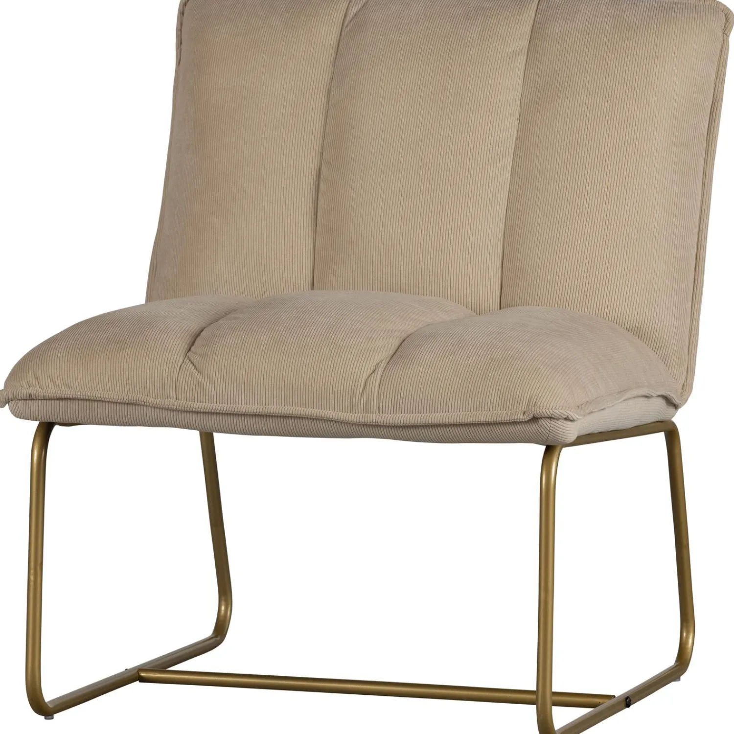 Online WOOOD Fie fauteuil ribstof zand