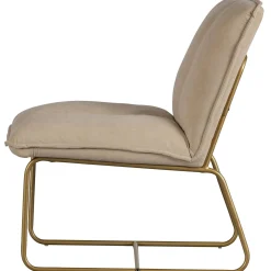 Online WOOOD Fie fauteuil ribstof zand