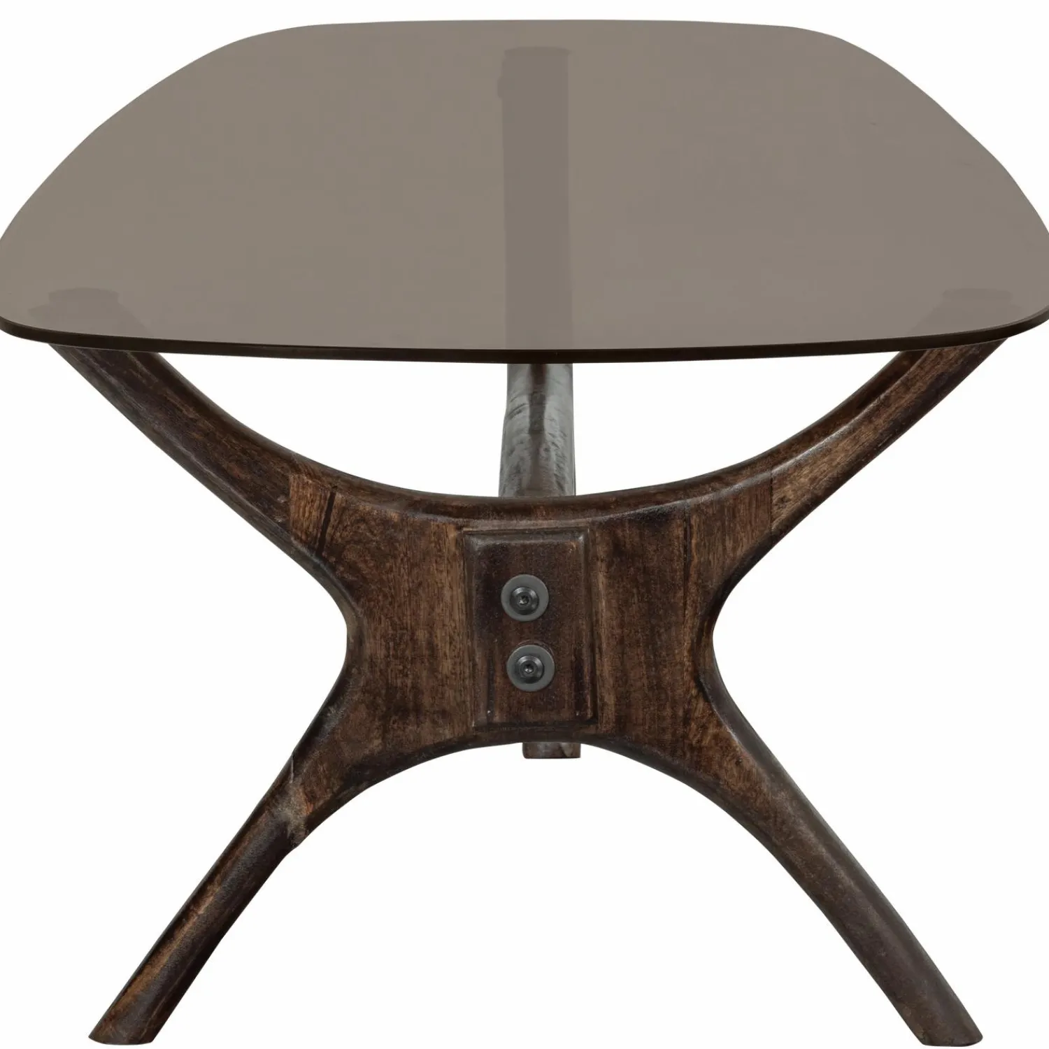 Outlet WOOOD Flash salontafel mango hout/glass walnoot