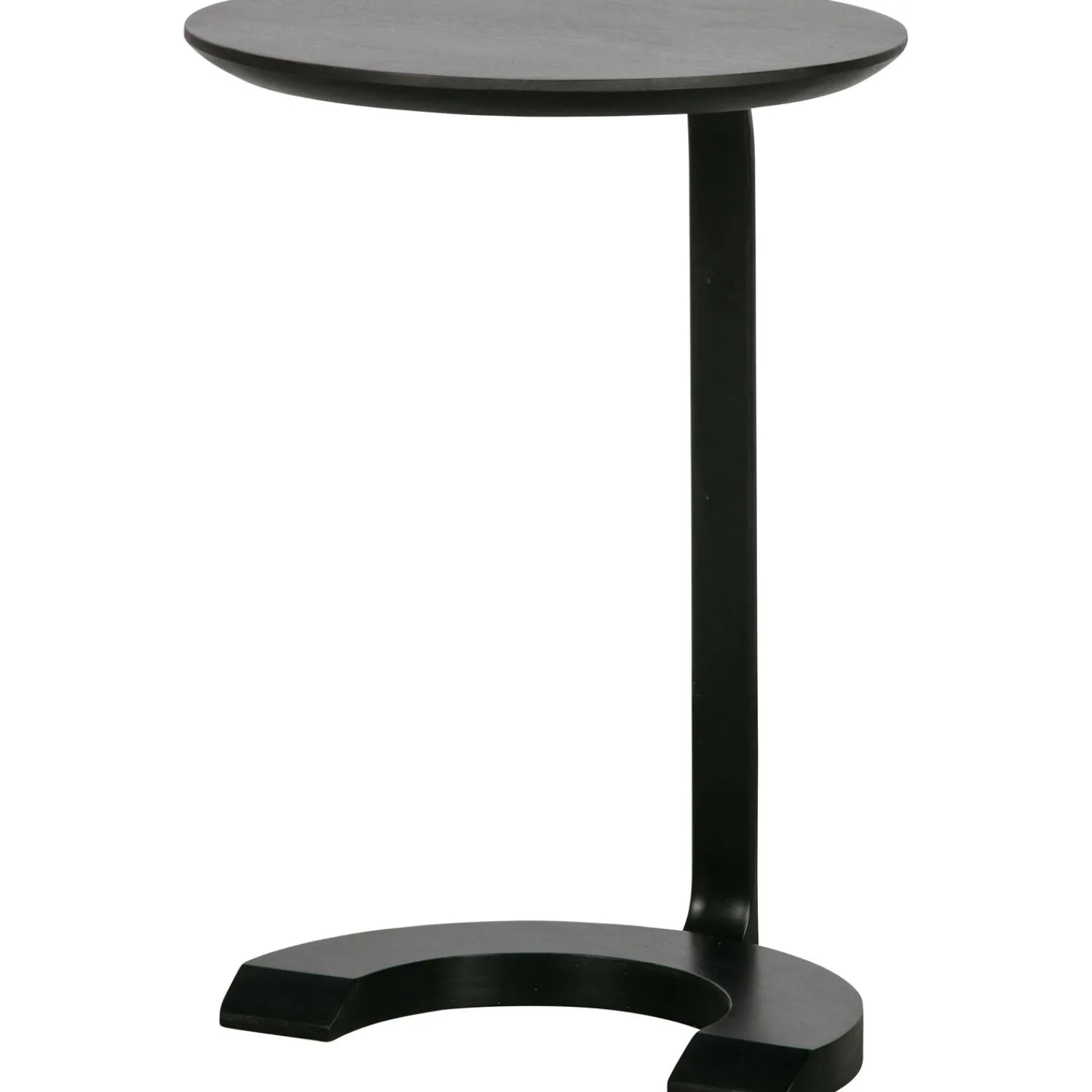 Hot WOOOD Floor bijzettafel hout/metaal zwart