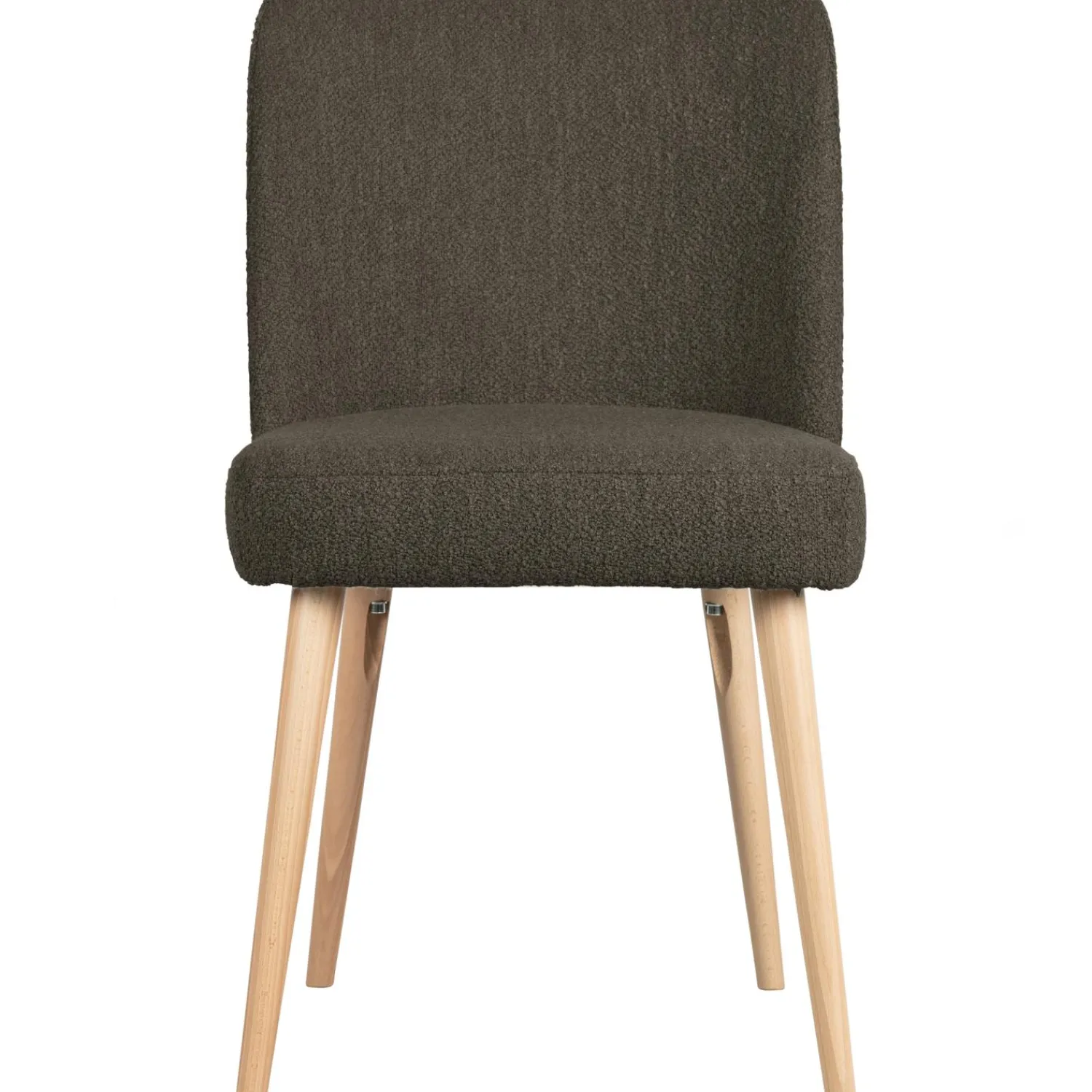 New WOOOD Force eetkamerstoel bouclé Bruin