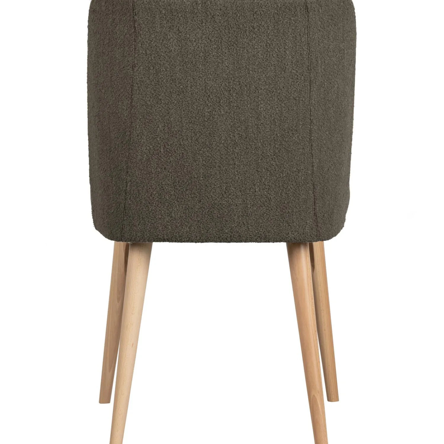 New WOOOD Force eetkamerstoel bouclé Bruin