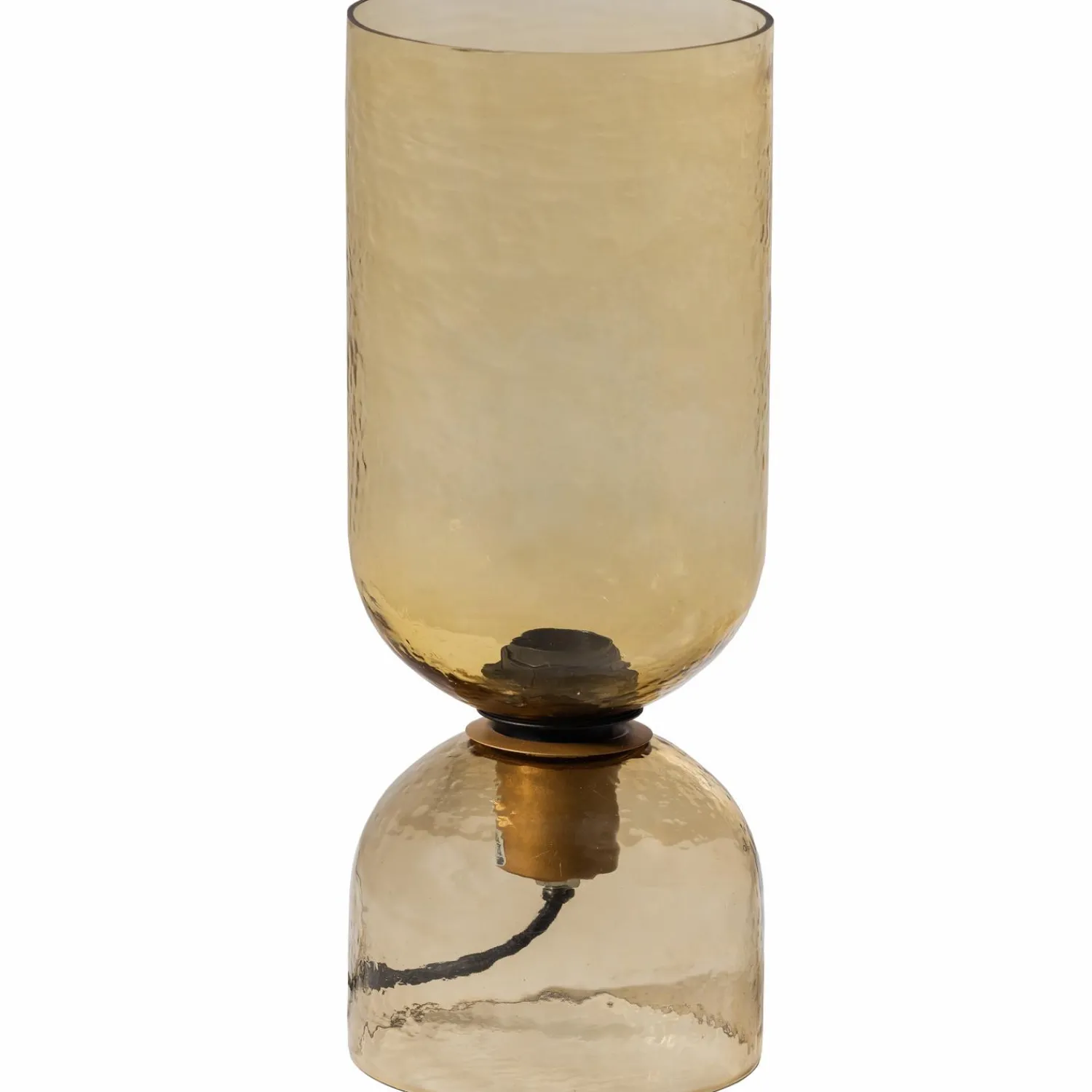 Best WOOOD Gigi tafellamp gehamerd glas 38 x Ø 15 cm