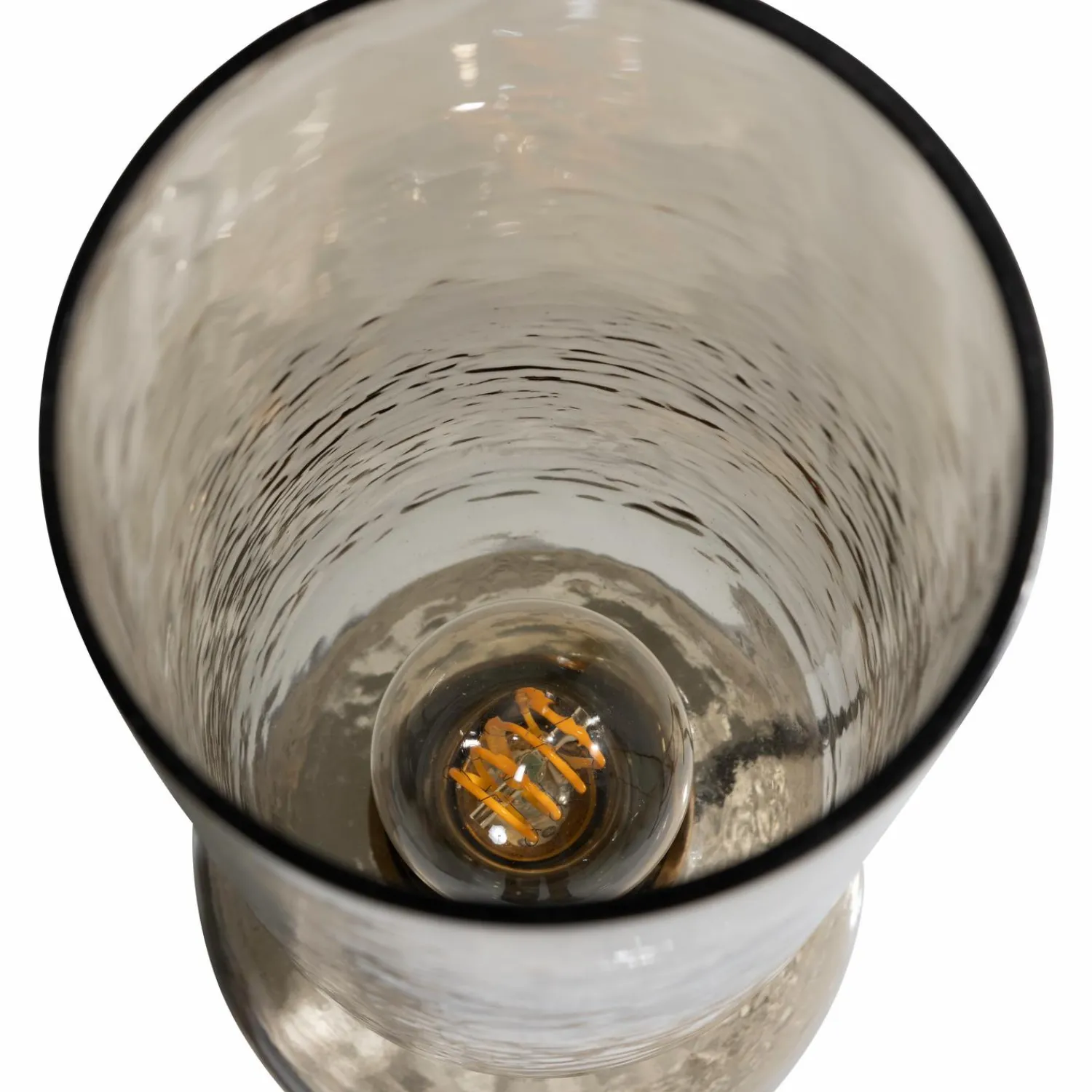 Best WOOOD Gigi tafellamp gehamerd glas 38 x Ø 15 cm