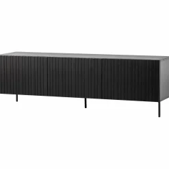 Discount WOOOD Grand Gravure tv meubel grenen zwart
