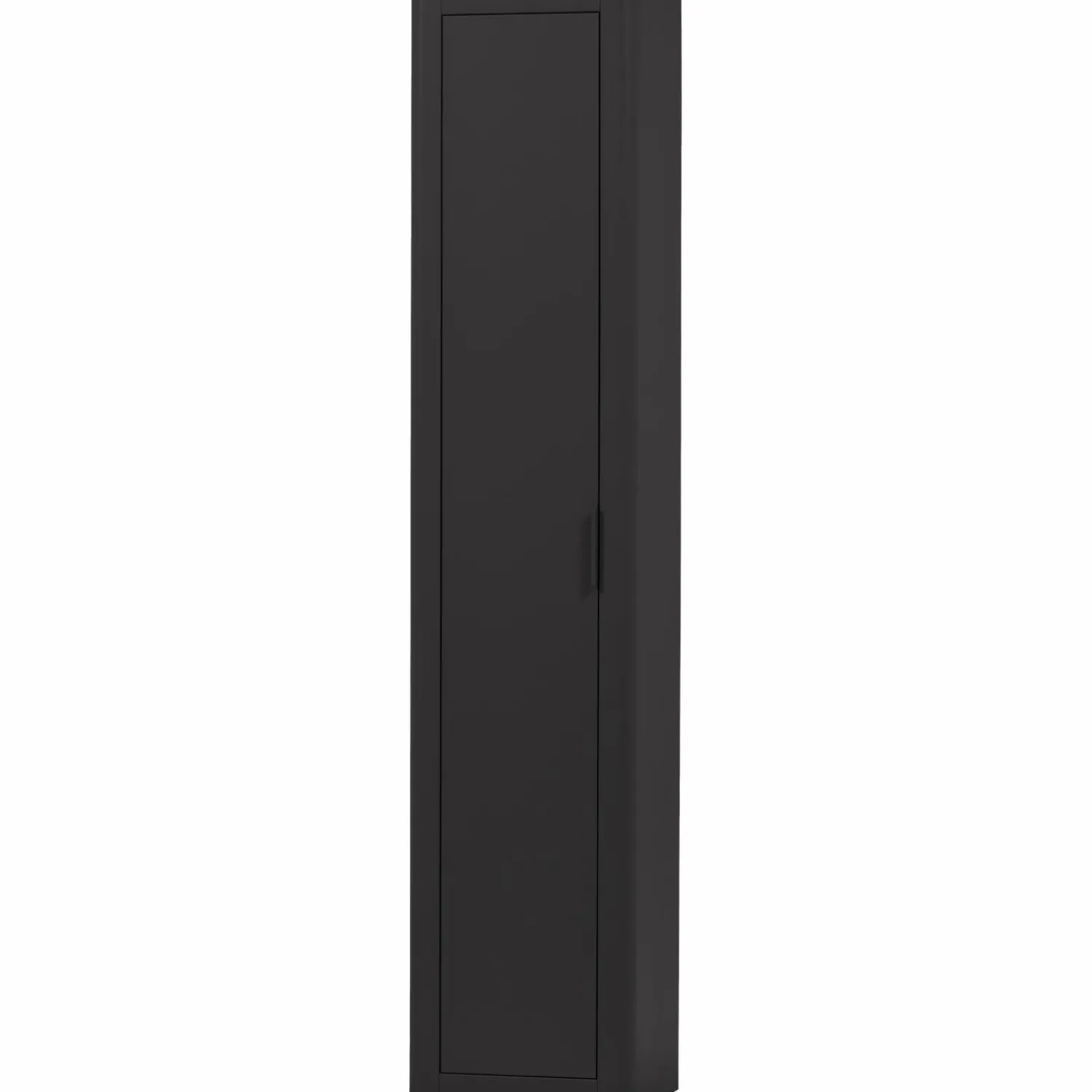 Clearance WOOOD Gunnar smalle hoge kast grenen Matzwart