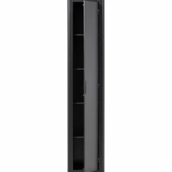 Clearance WOOOD Gunnar smalle hoge kast grenen Matzwart
