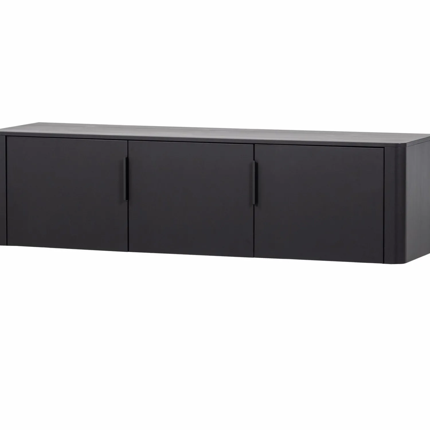 Discount WOOOD Gunnar tv meubel 154 cm grenen Matzwart