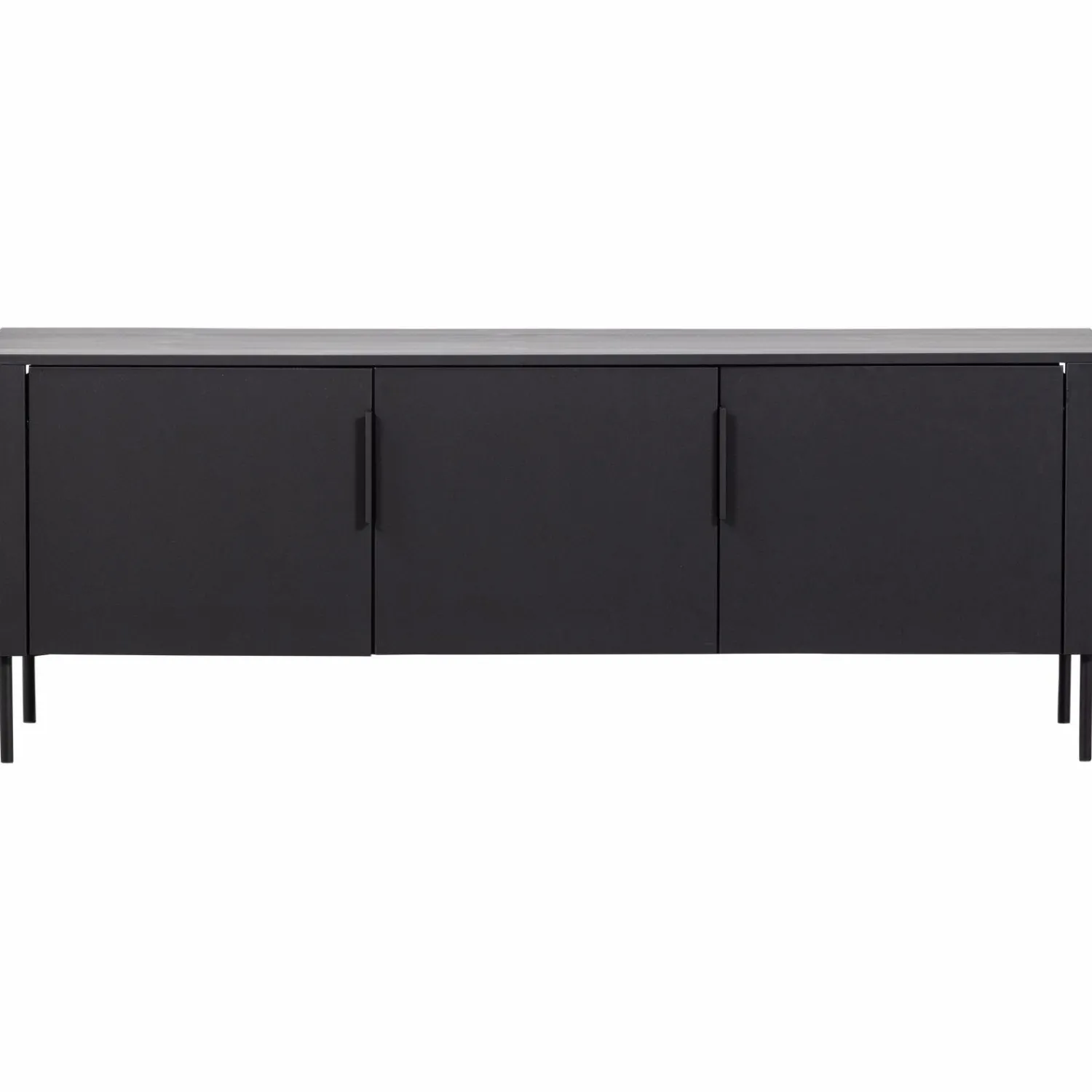 Discount WOOOD Gunnar tv meubel 154 cm grenen Matzwart