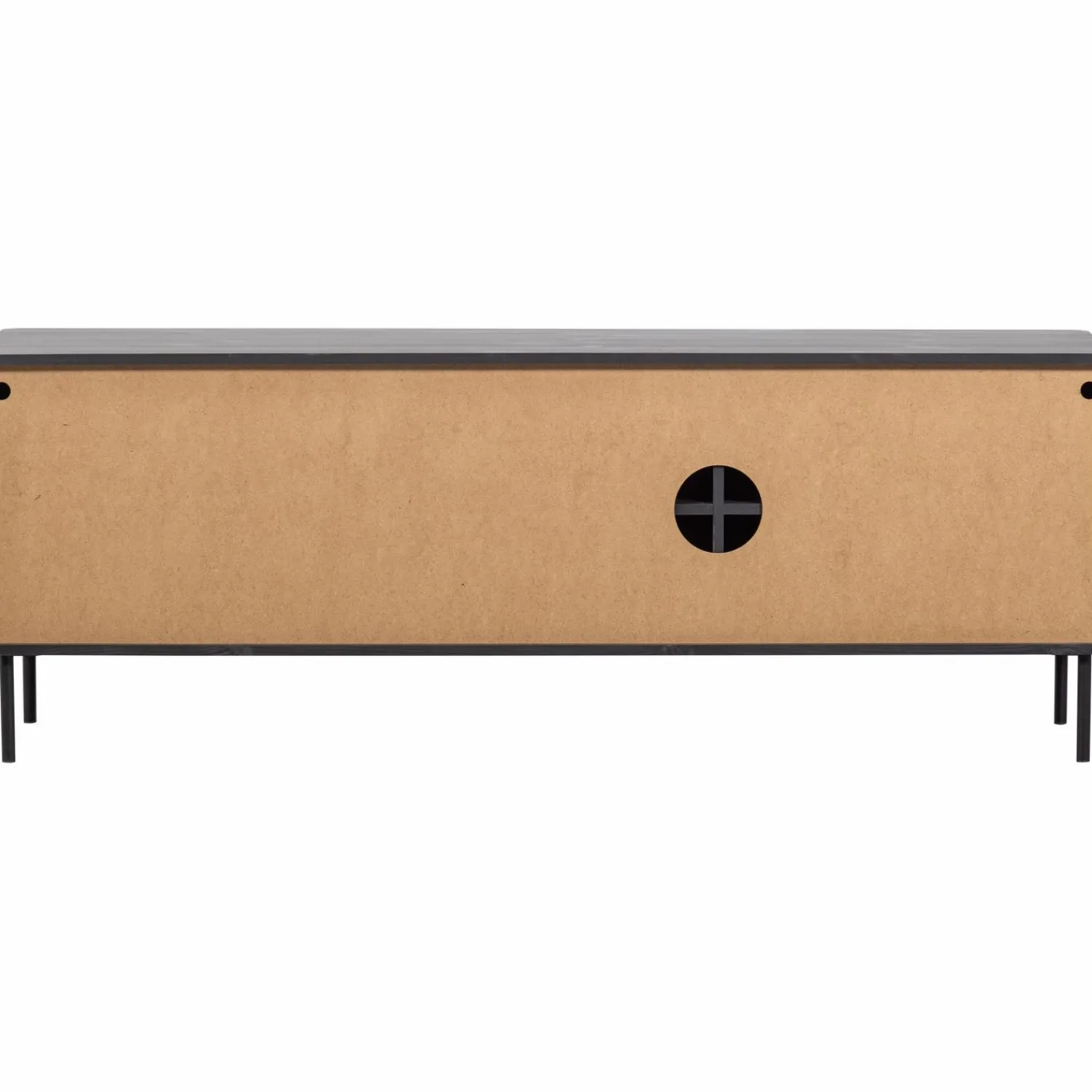 Discount WOOOD Gunnar tv meubel 154 cm grenen Matzwart