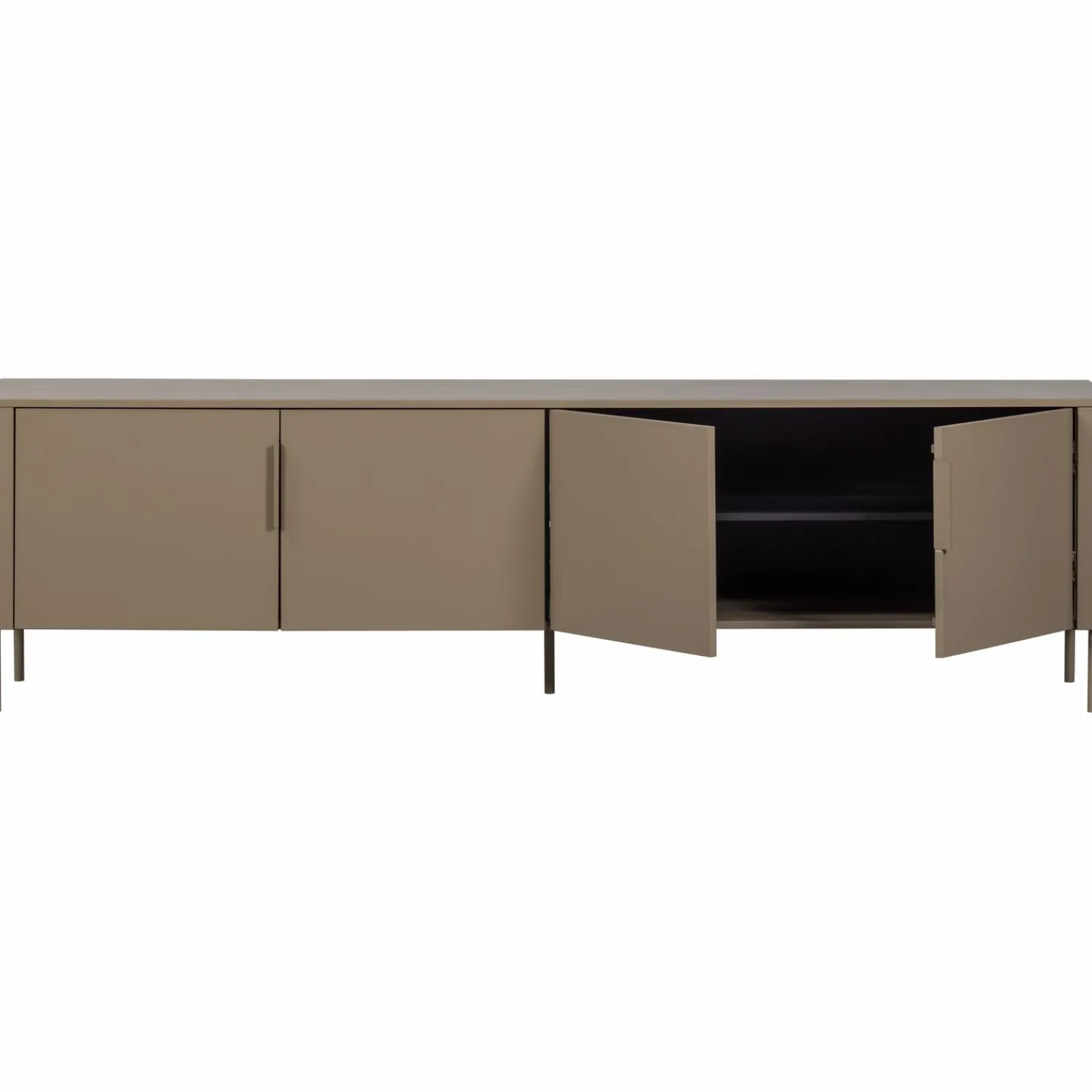 WOOOD Gunnar tv meubel 200 cm grenen Mud