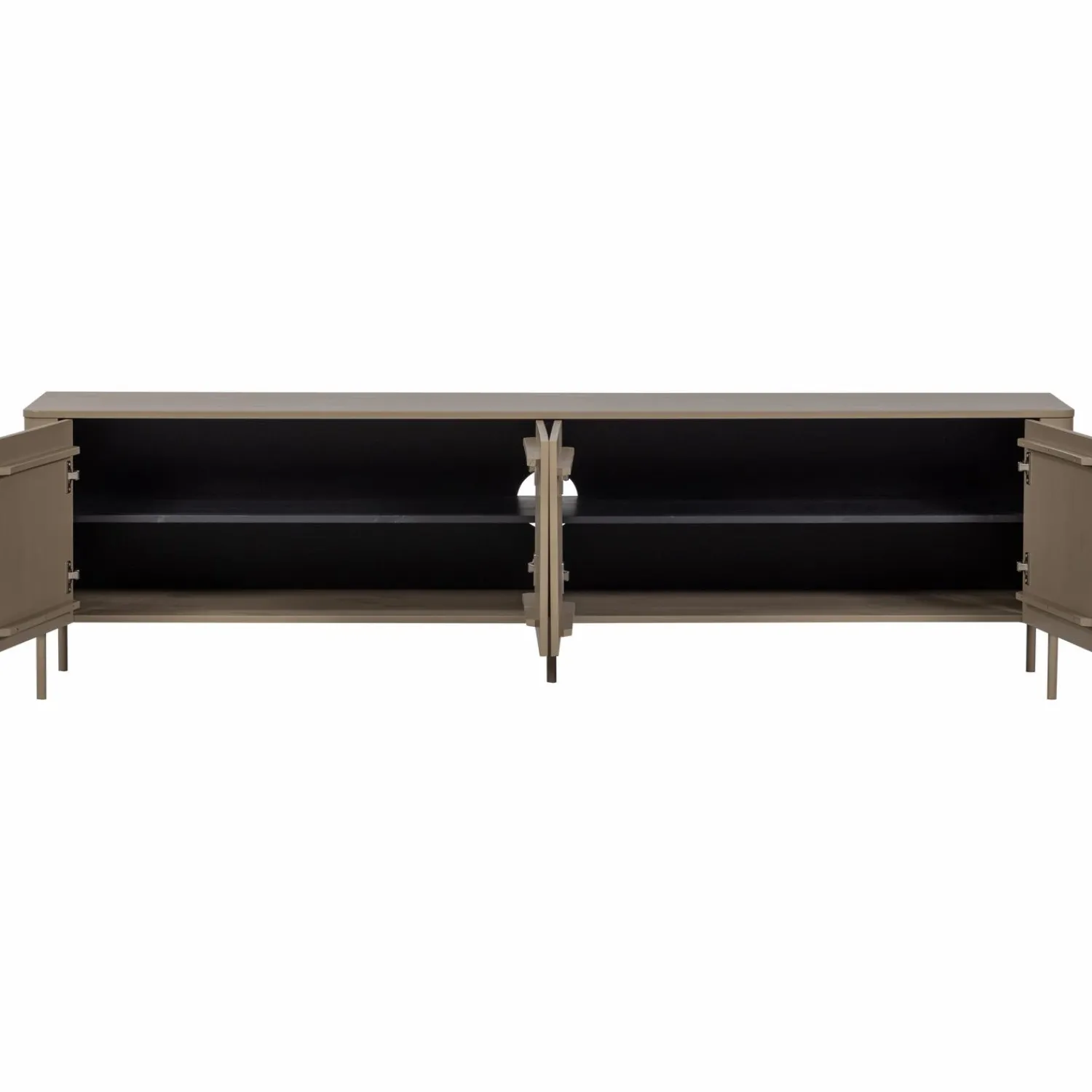 WOOOD Gunnar tv meubel 200 cm grenen Mud