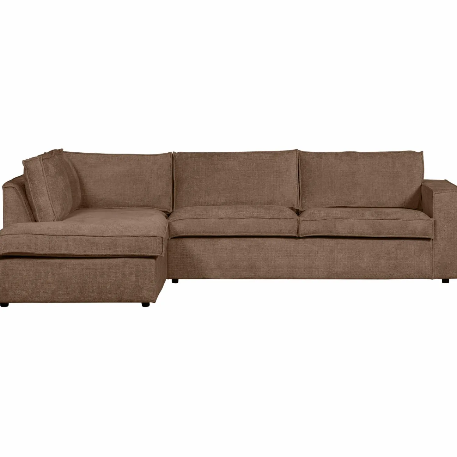 Clearance WOOOD Hajo hoekbank links chenille Mud