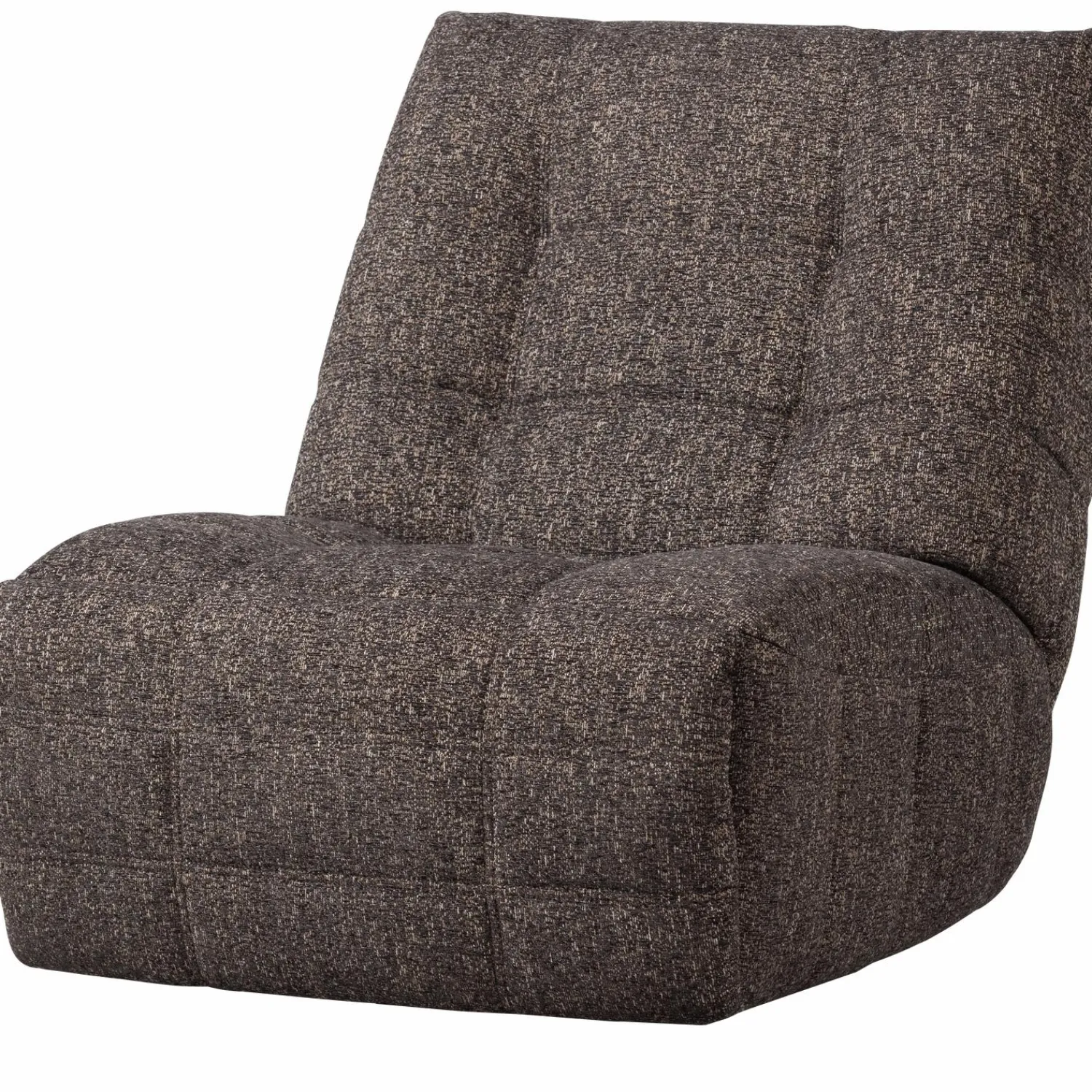 Online WOOOD Hein relaxfauteuil elektrisch antraciet/bruin melange Antraciet melange