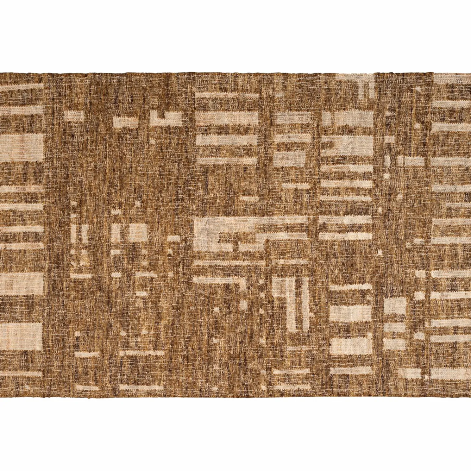 Best WOOOD Ian handgeweven vloerkleed wol/katoen bruin 170 x 240 cm