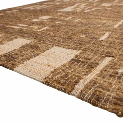 Best WOOOD Ian handgeweven vloerkleed wol/katoen bruin 170 x 240 cm