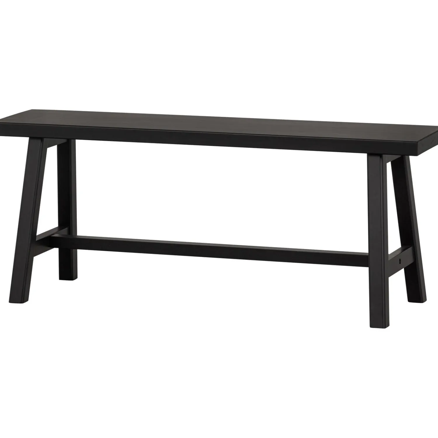 Clearance WOOOD Imme bankje hout zwart 110 cm