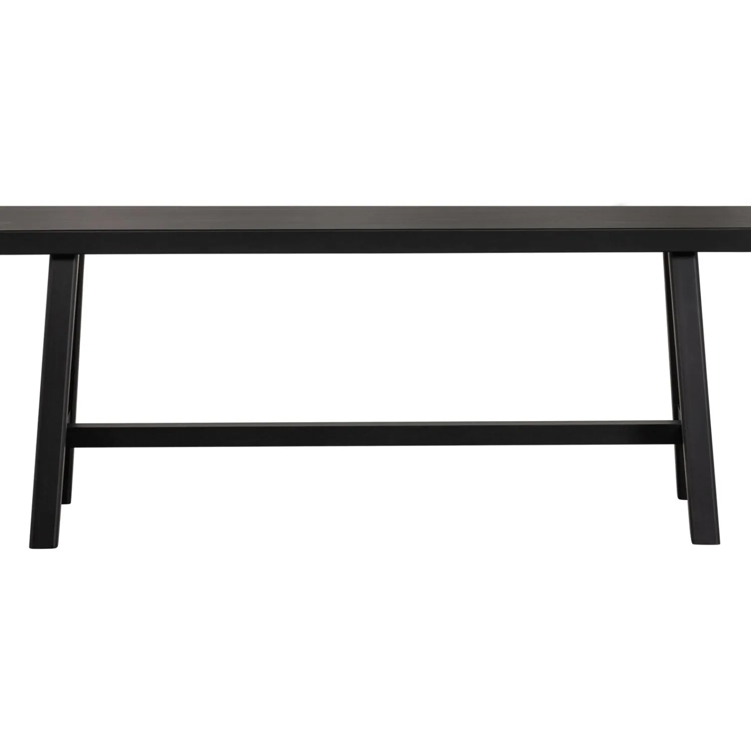 Clearance WOOOD Imme bankje hout zwart 110 cm