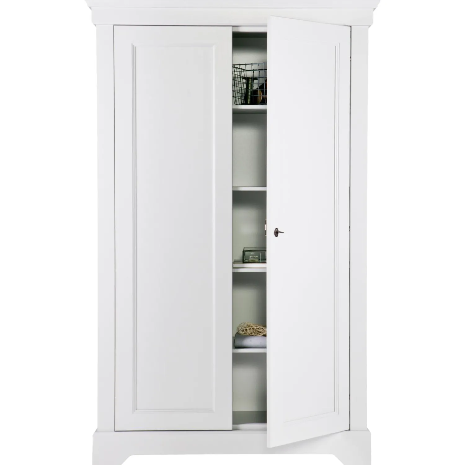 Best WOOOD Isabel brocante kast grenen Wit
