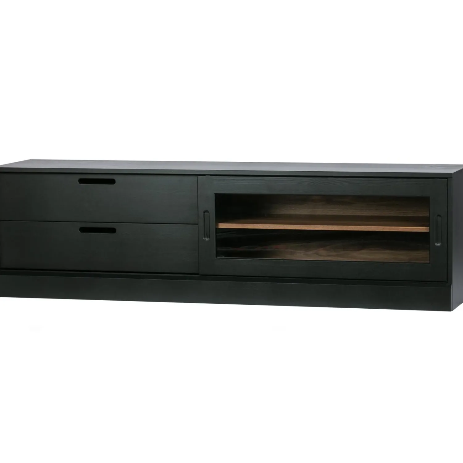 New WOOOD James tv meubel zwart/walnoot
