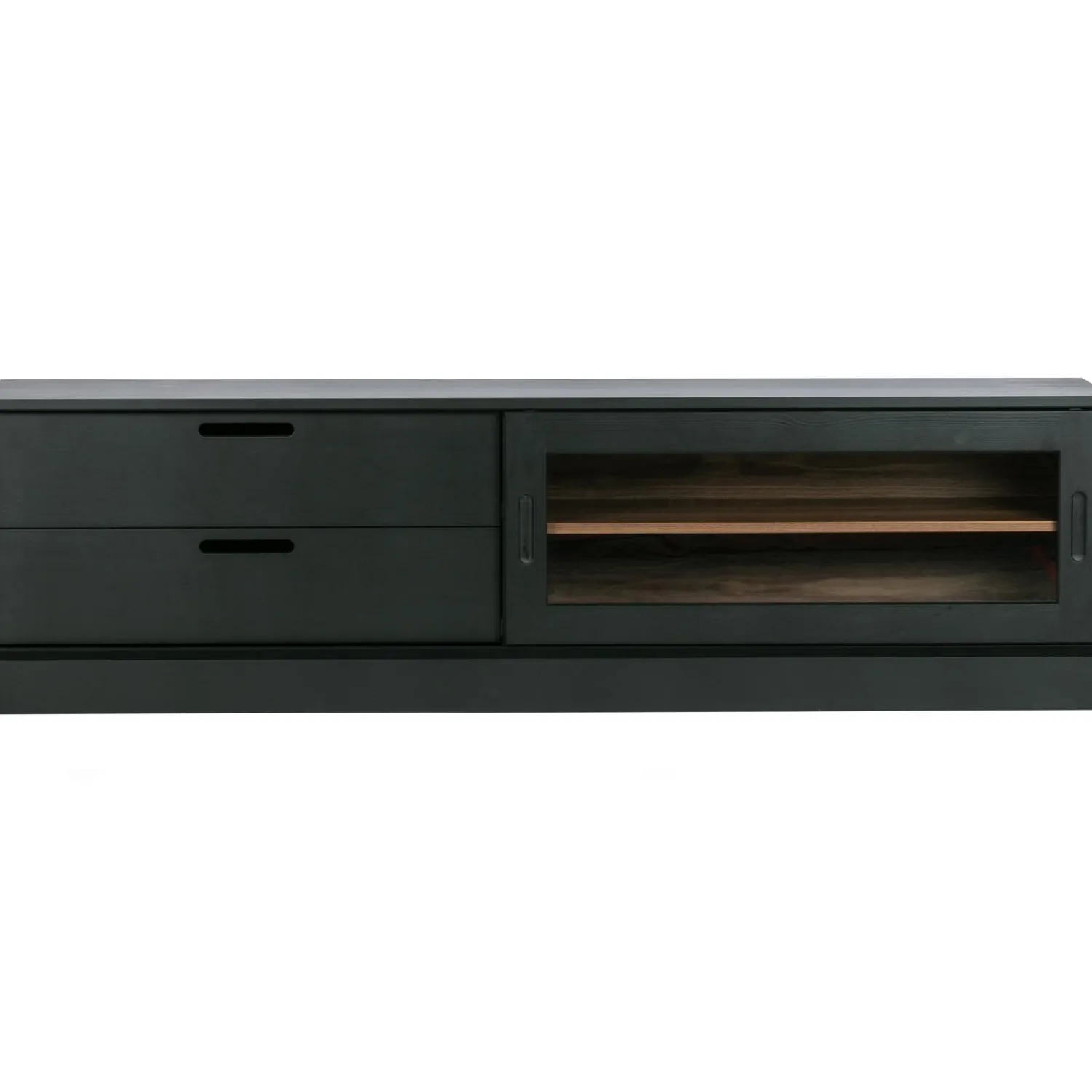 New WOOOD James tv meubel zwart/walnoot