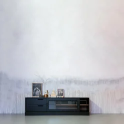 New WOOOD James tv meubel zwart/walnoot