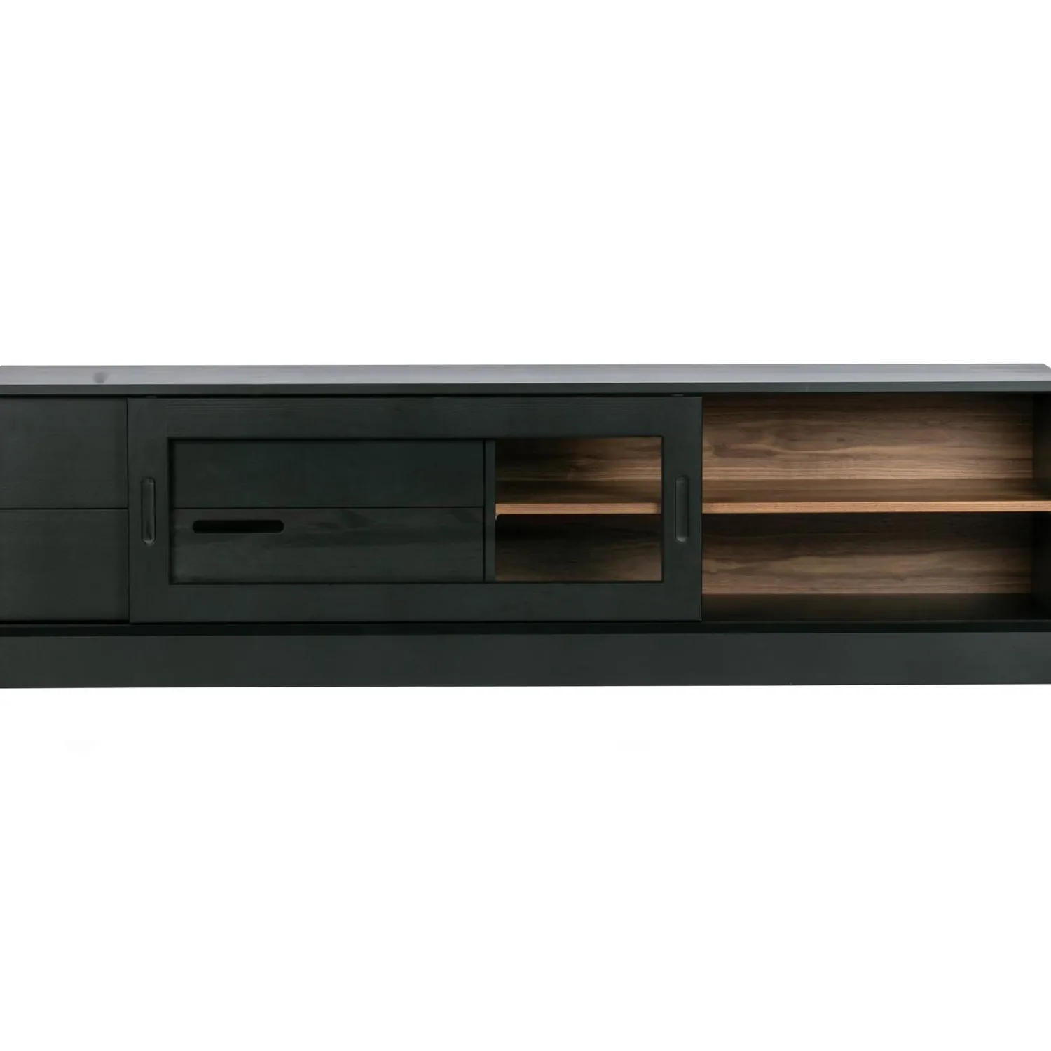 New WOOOD James tv meubel zwart/walnoot