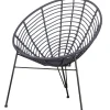 New WOOOD Jane loungestoel tuin inkt