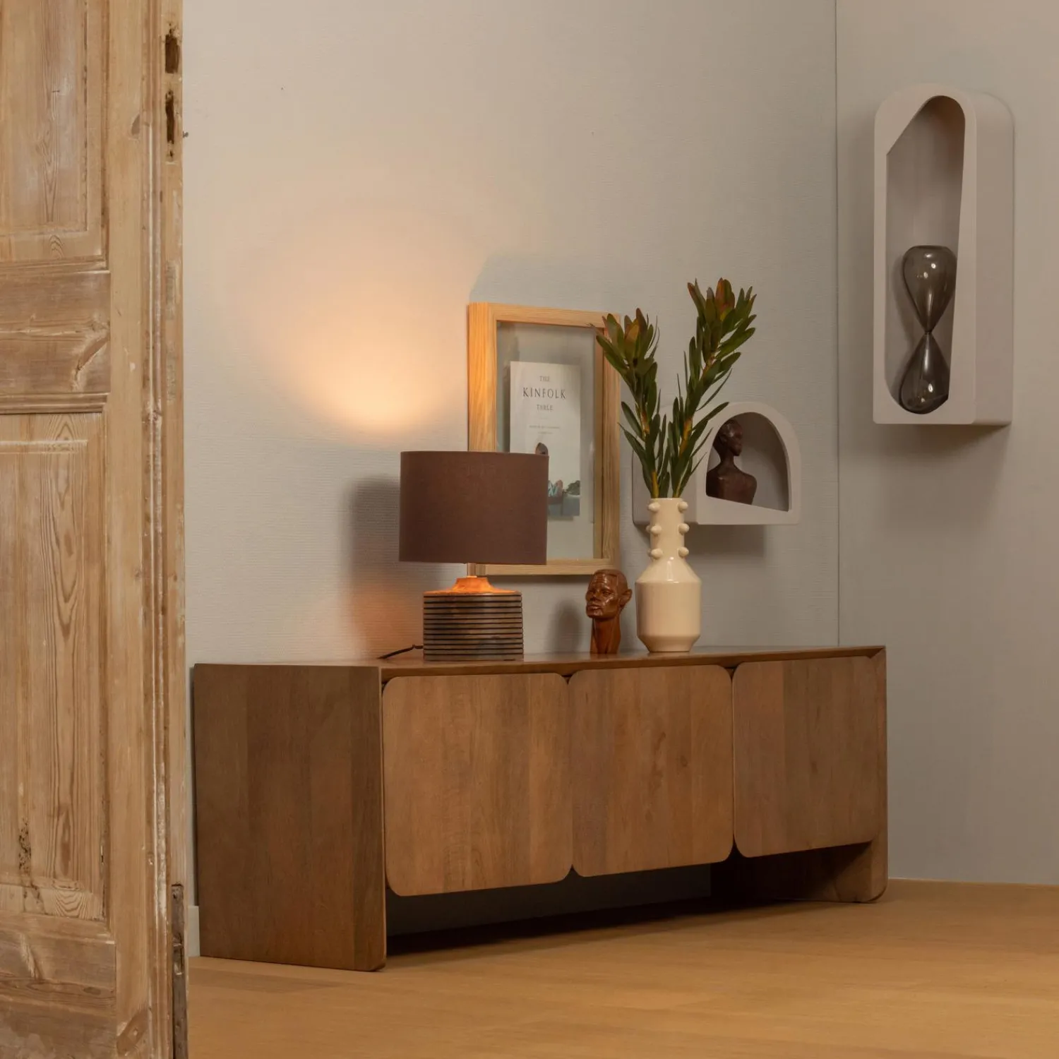 Best WOOOD Jerre tv meubel mango naturel