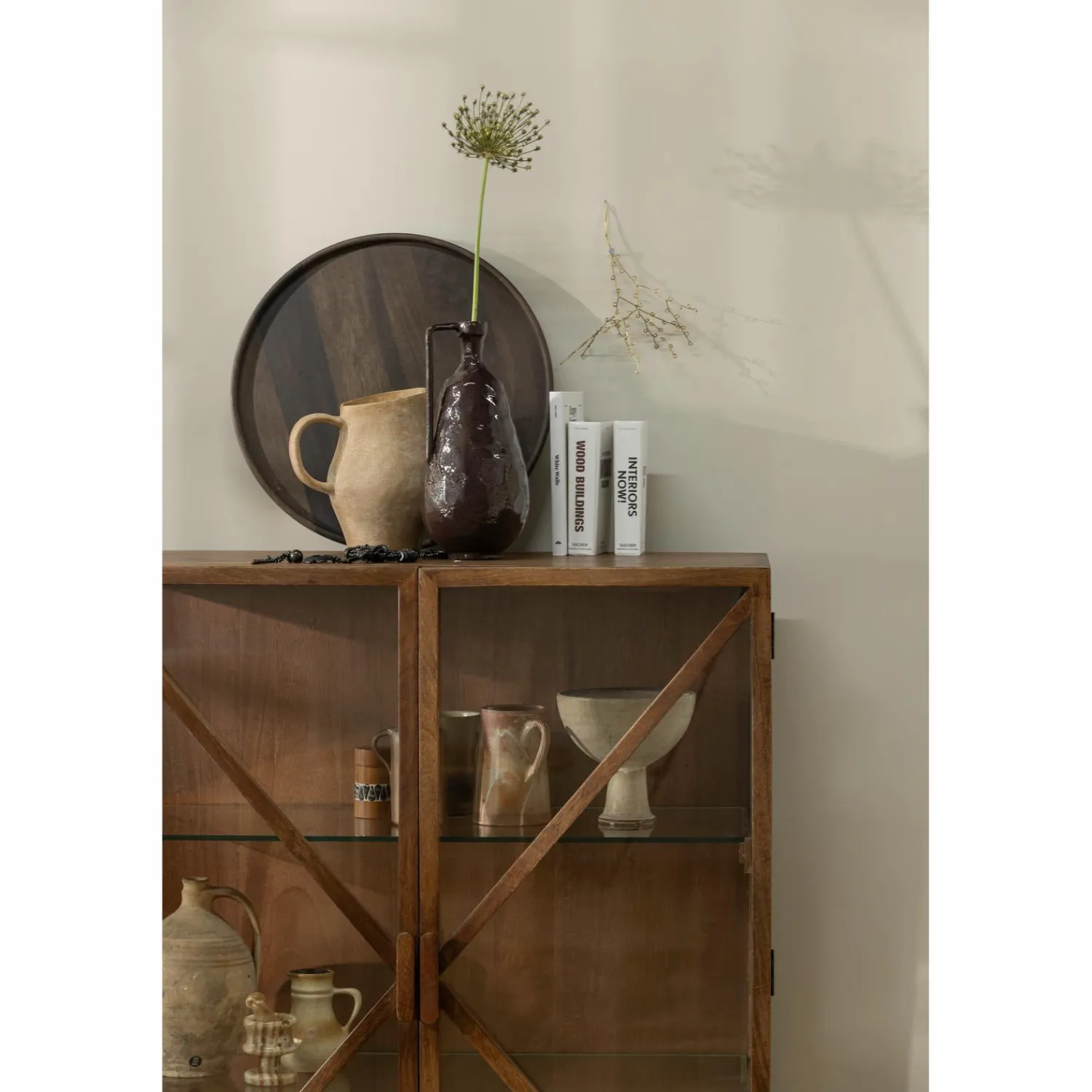 Sale WOOOD Kella 2-deurs kast mango hout Bruin