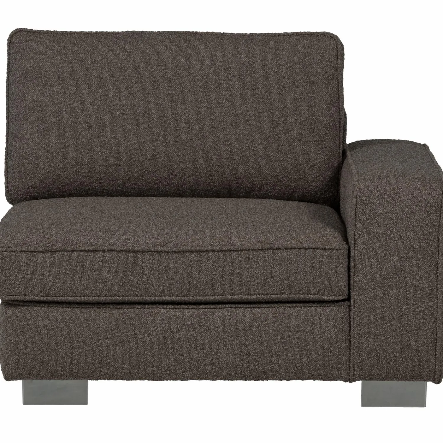 Clearance WOOOD Lazy 1-zits element met arm rechts bouclé Antraciet