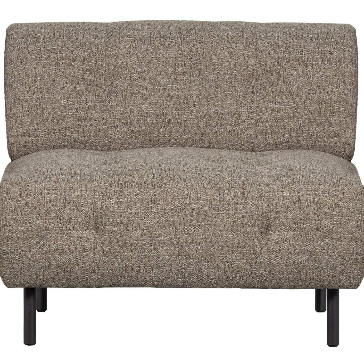 Outlet WOOOD Lloyd fauteuil grof geweven Bruin melange