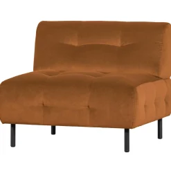 Outlet WOOOD Lloyd fauteuil velvet Kaneel