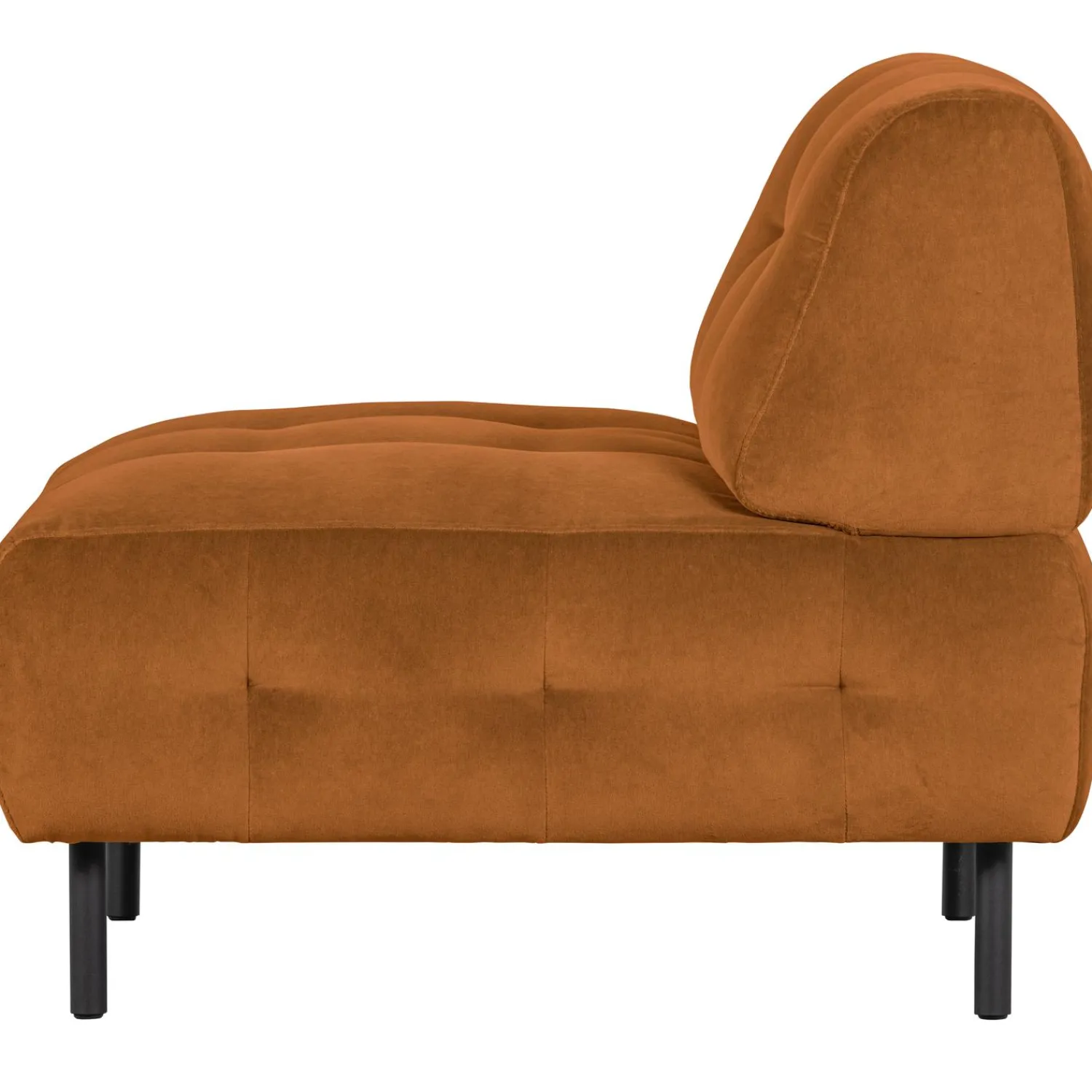 Outlet WOOOD Lloyd fauteuil velvet Kaneel