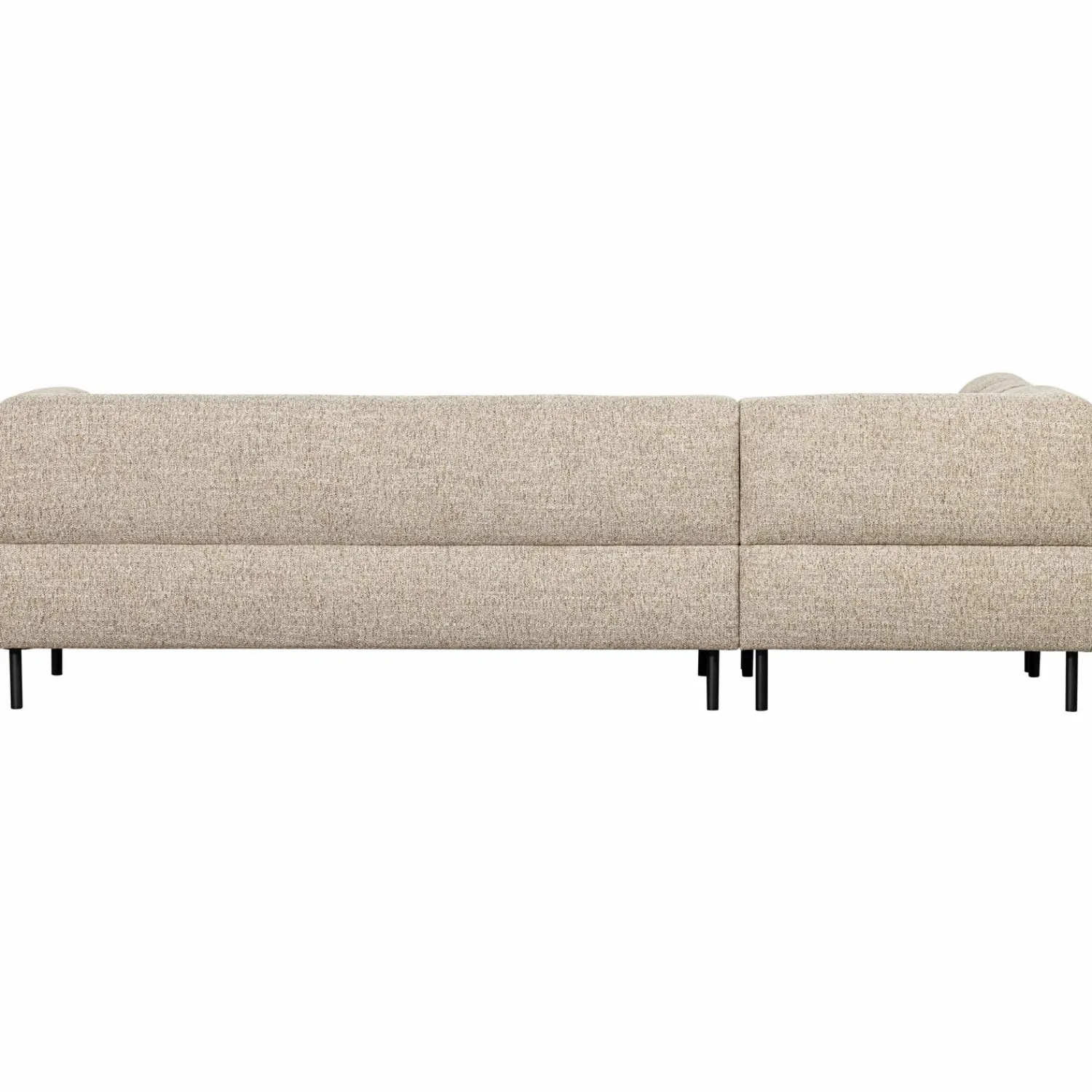 Discount WOOOD Lloyd hoekbank links grof geweven Naturel melange