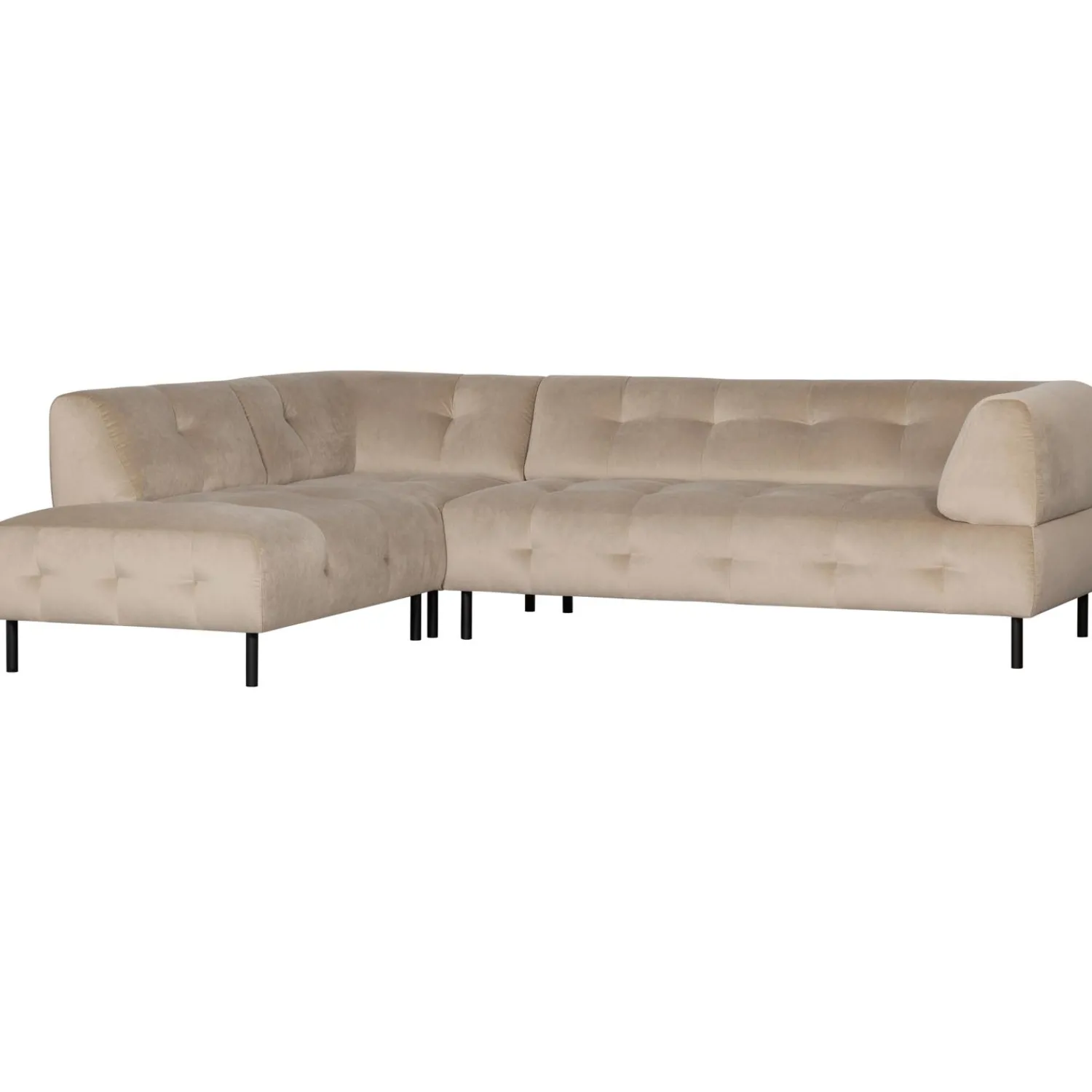 Online WOOOD Lloyd hoekbank links velvet Zeezout