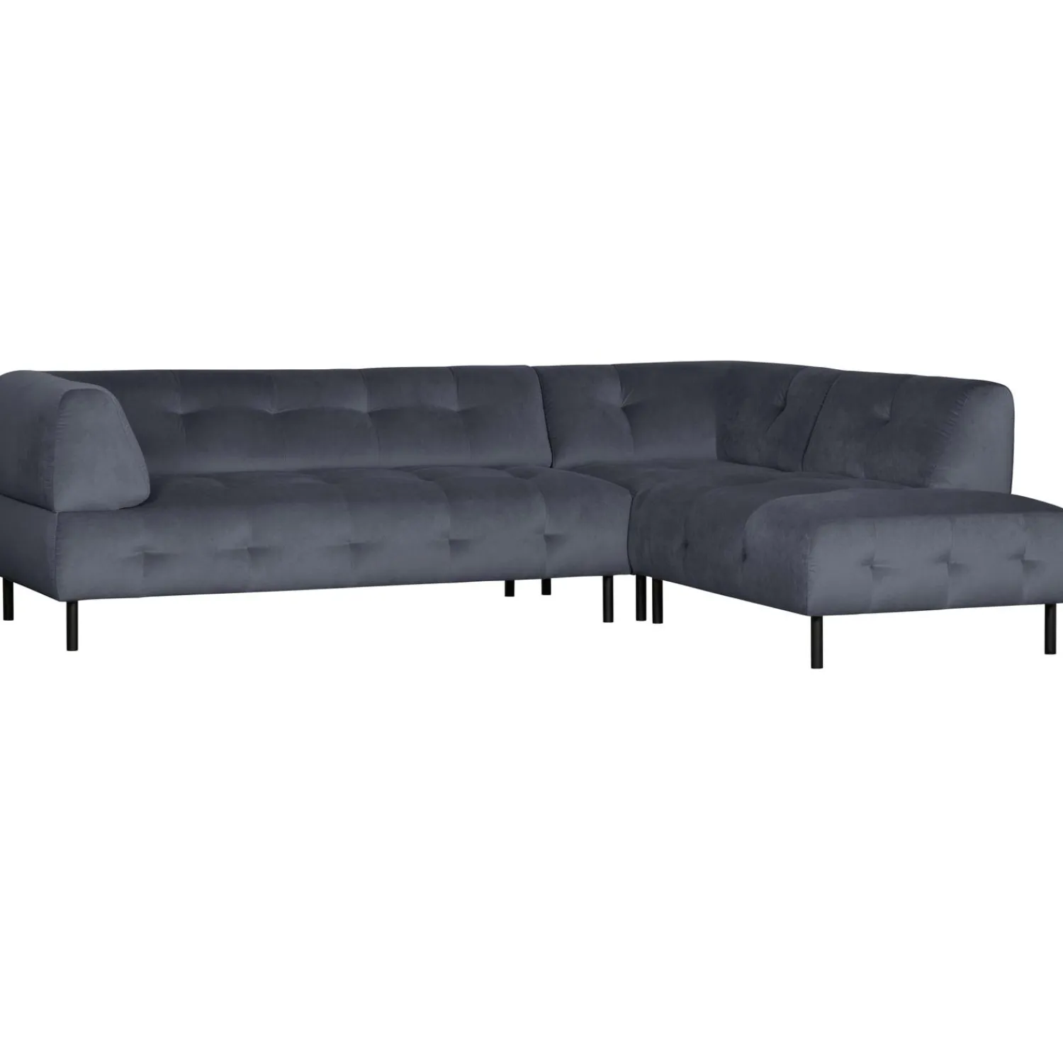 Online WOOOD Lloyd hoekbank rechts velvet Wolk