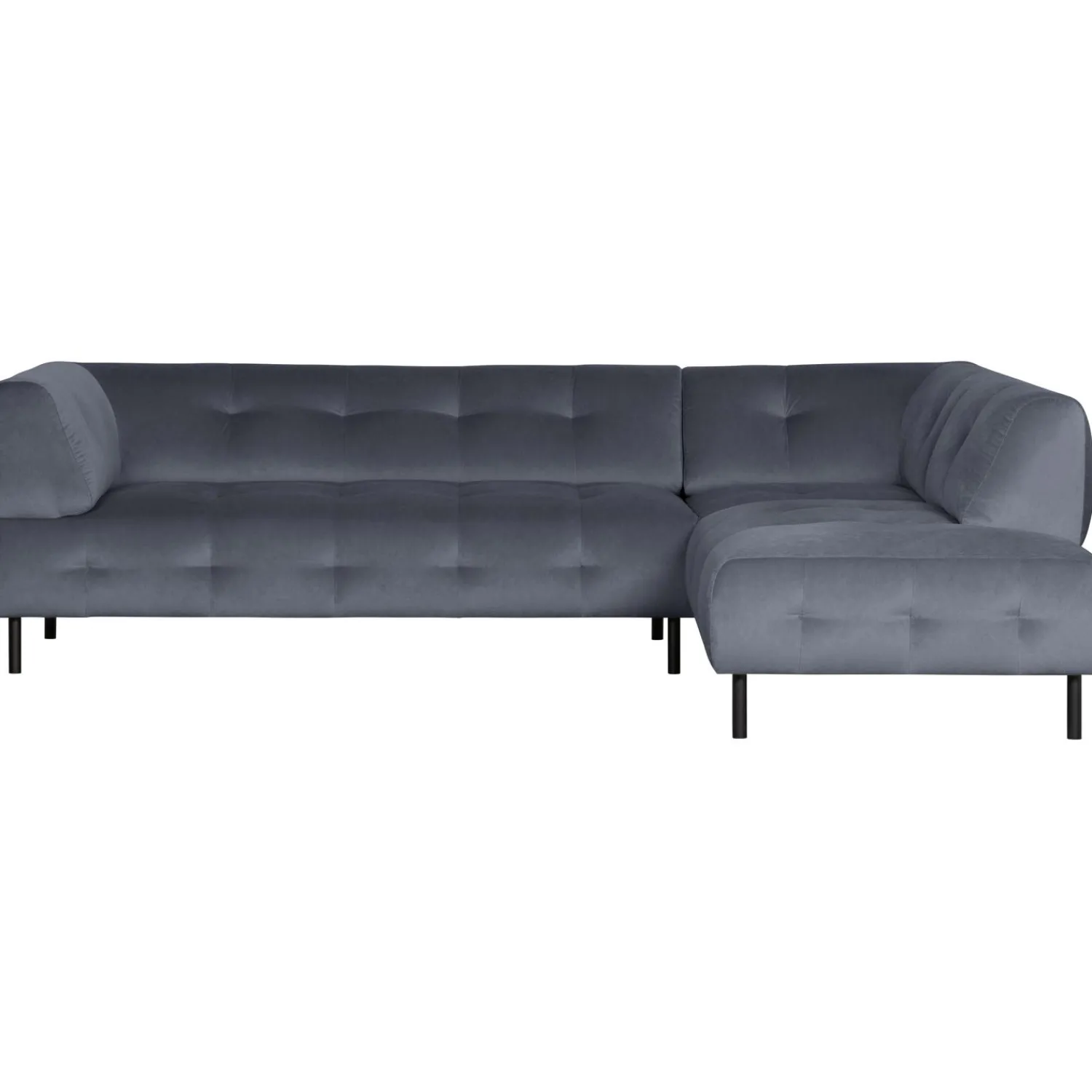 Online WOOOD Lloyd hoekbank rechts velvet Wolk