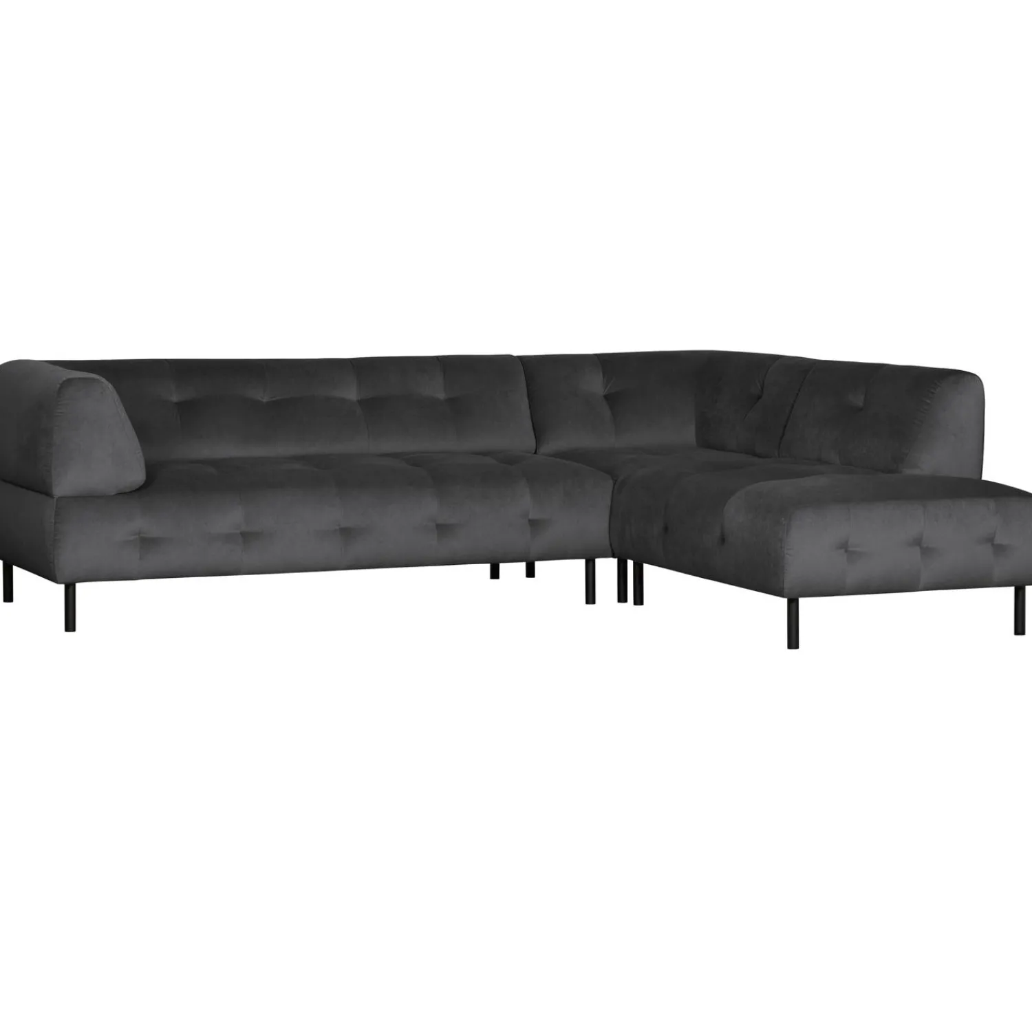 Clearance WOOOD Lloyd hoekbank rechts velvet Cast iron
