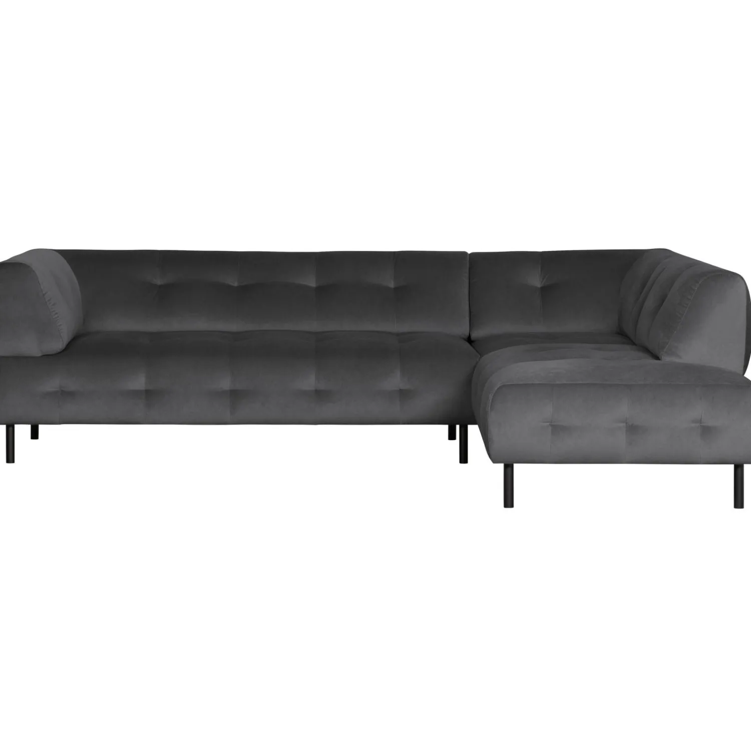 Clearance WOOOD Lloyd hoekbank rechts velvet Cast iron