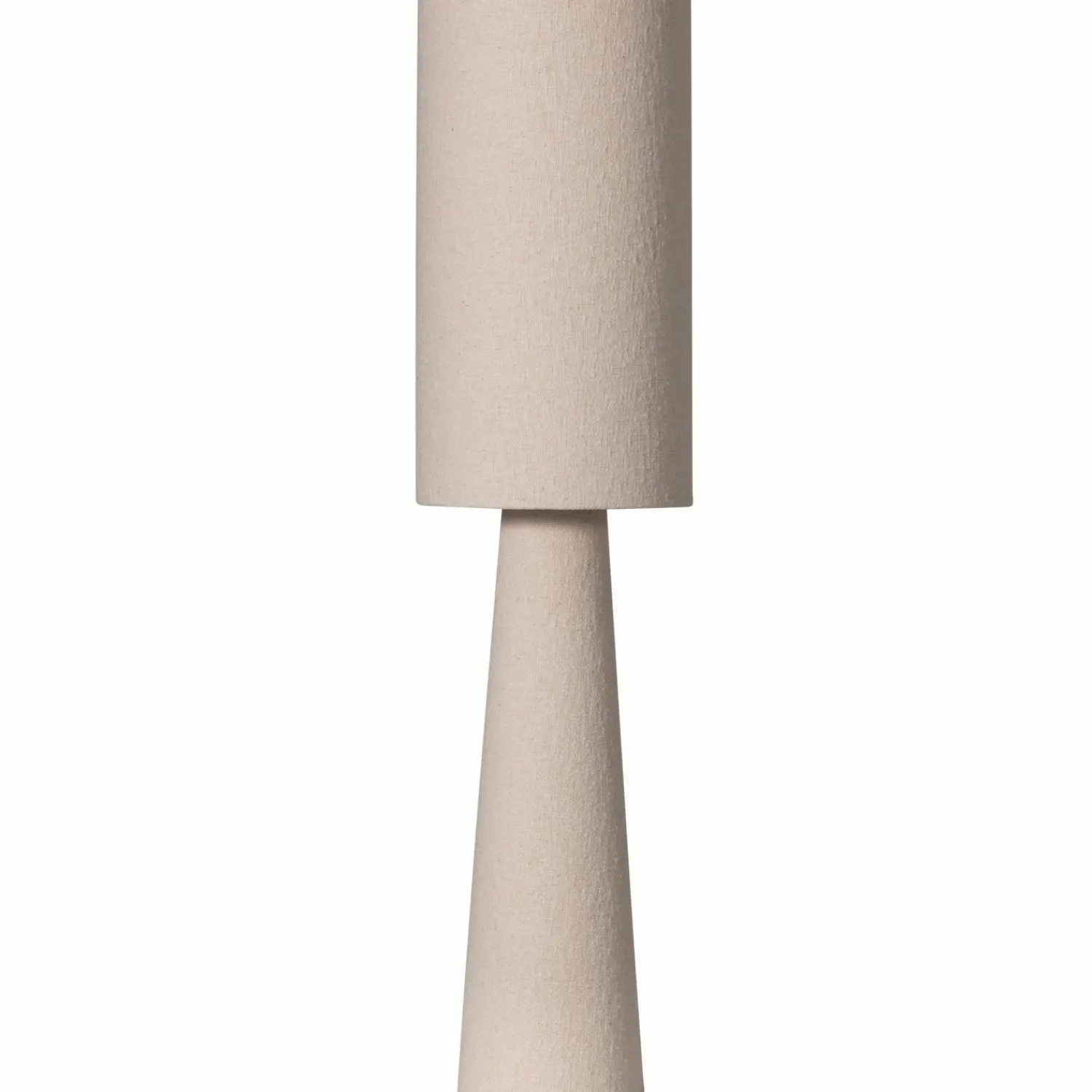 Outlet WOOOD Loft tafellamp metaal/bouclé 90xø22 cm Naturel