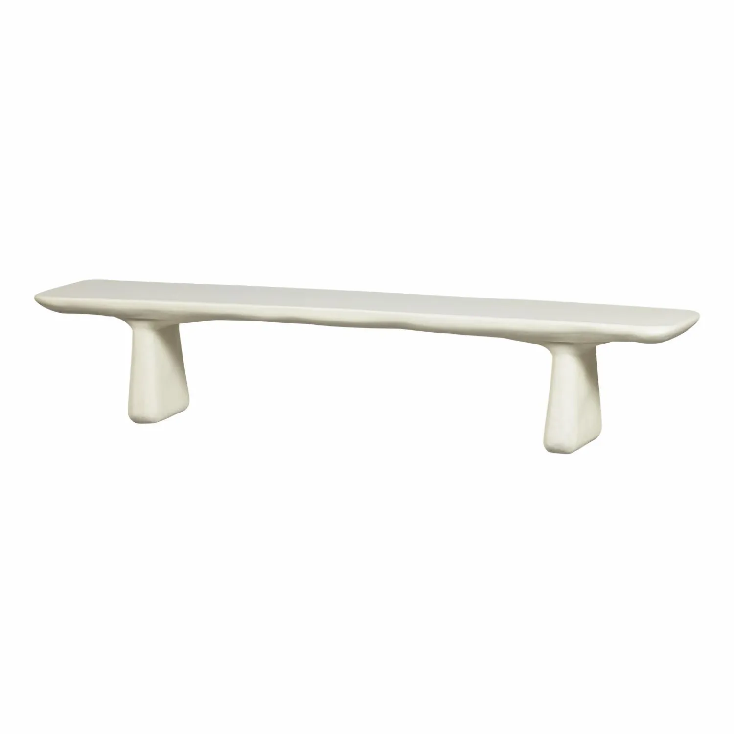 Clearance WOOOD Loggia eetbankje vezelversterkte polymeer naturel 227x40 cm