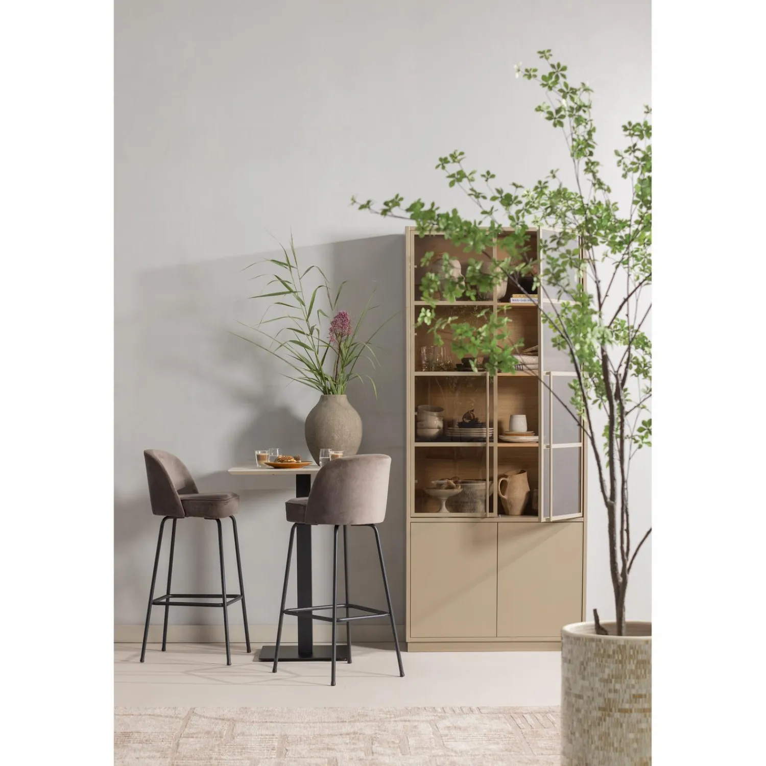 Sale WOOOD Lovi vloerkleed wol taupe 170 x 240 cm