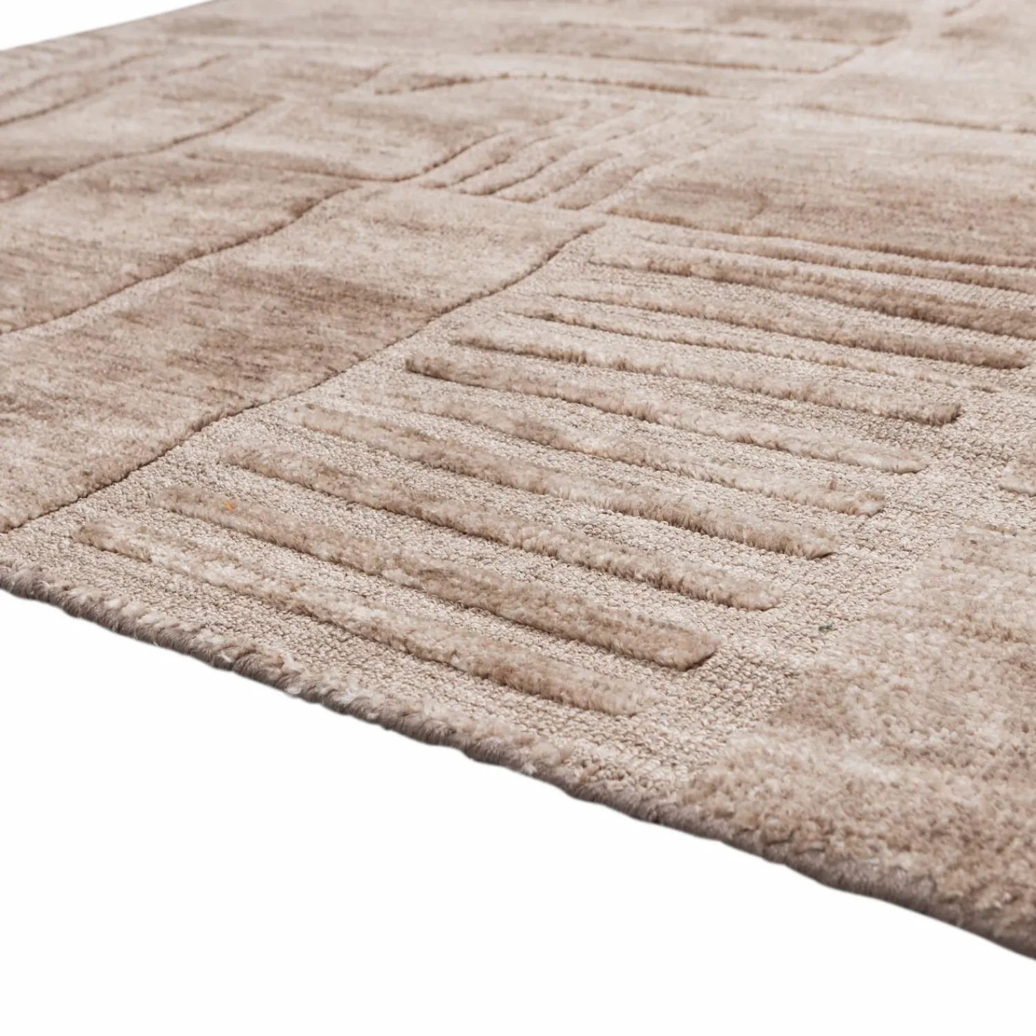 Sale WOOOD Lovi vloerkleed wol taupe 170 x 240 cm