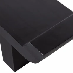 Discount WOOOD Lox bankje met opstaande randen hout zwart