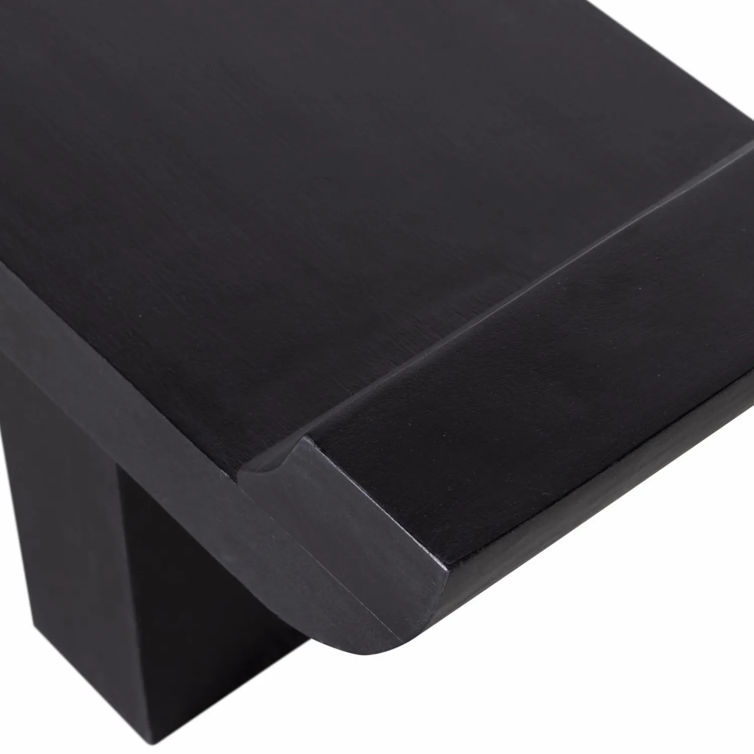 Discount WOOOD Lox bankje met opstaande randen hout zwart