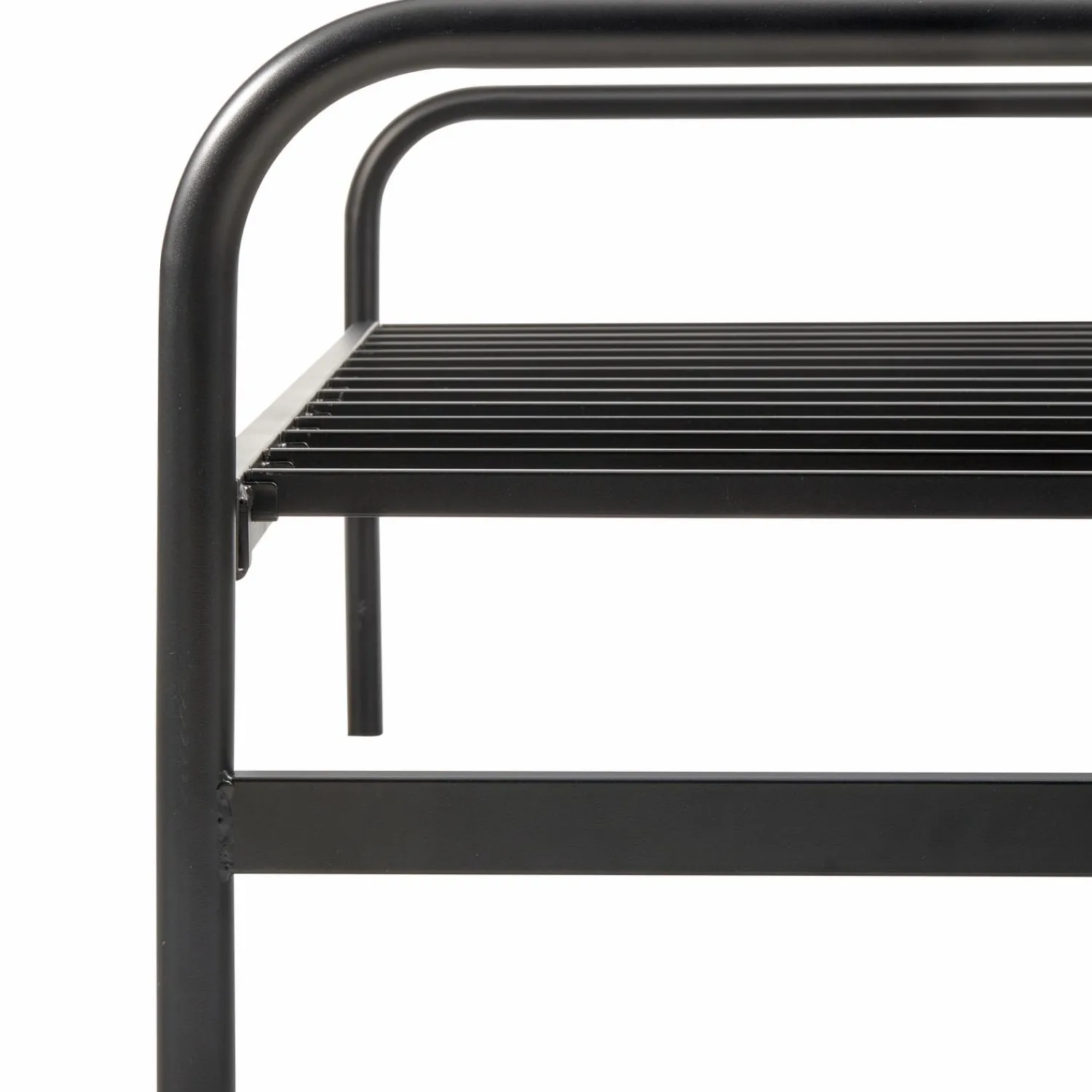 Sale WOOOD Lucy eenpersoons onderschuifbed metaal zwart 90x200 cm