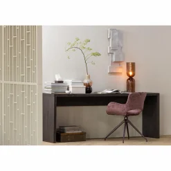 WOOOD Maan sidetable MDF donkerbruin