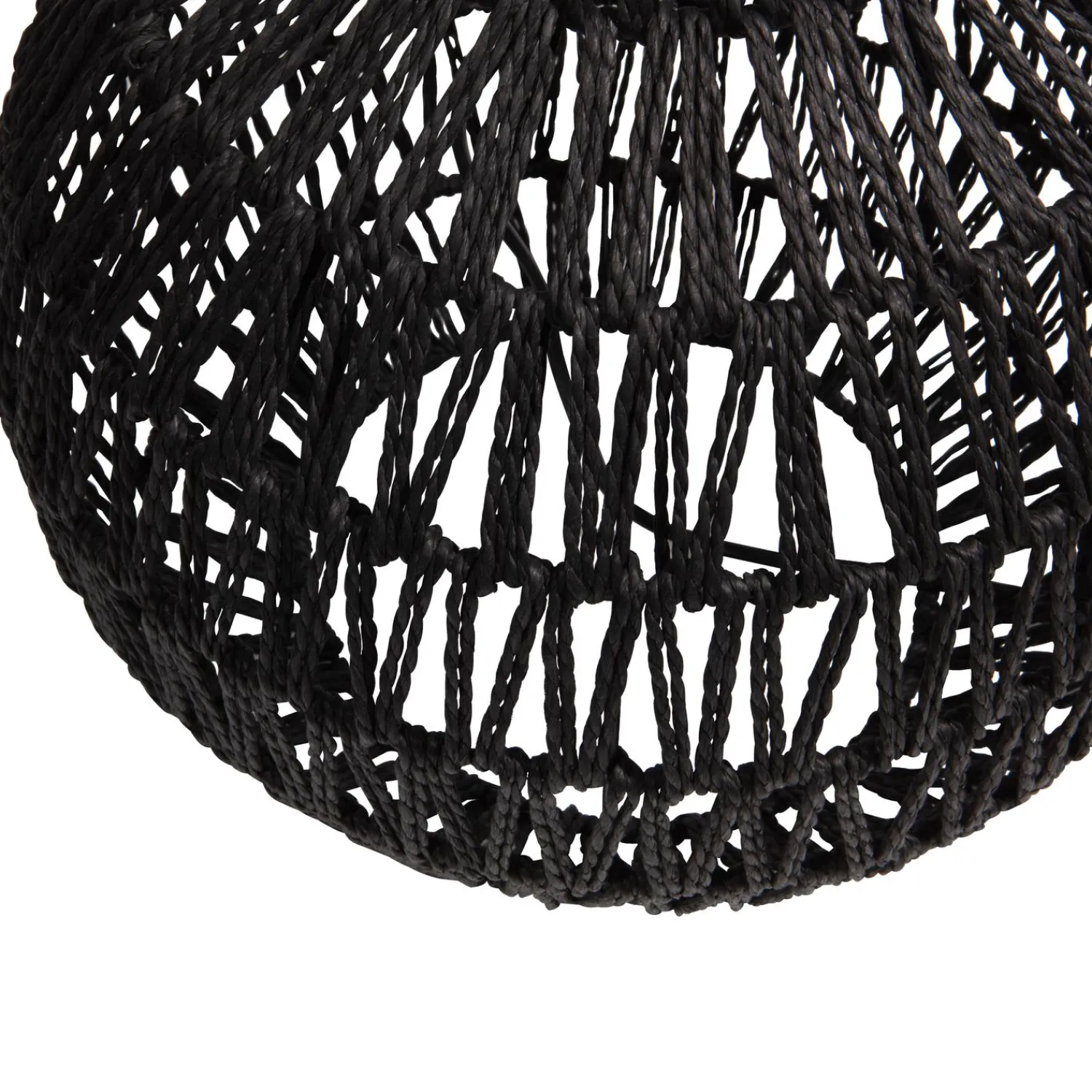 Clearance WOOOD Macy tafellampvoet rattan look zwart