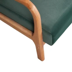 Hot WOOOD Mark fauteuil velvet fles Groen